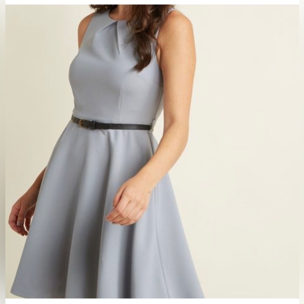 Silvery gray ModCloth dress